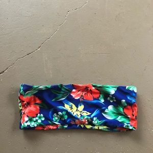 Floral Bandeau Bikini Top